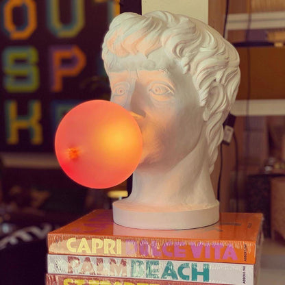 Wonder Table Lamp | Resin & Glass | Pink Bubble Design