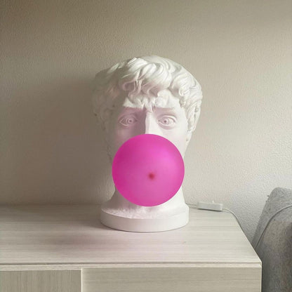 Wonder Table Lamp | Resin & Glass | Pink Bubble Design