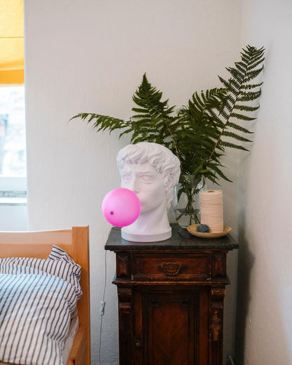 Wonder Table Lamp | Resin & Glass | Pink Bubble Design