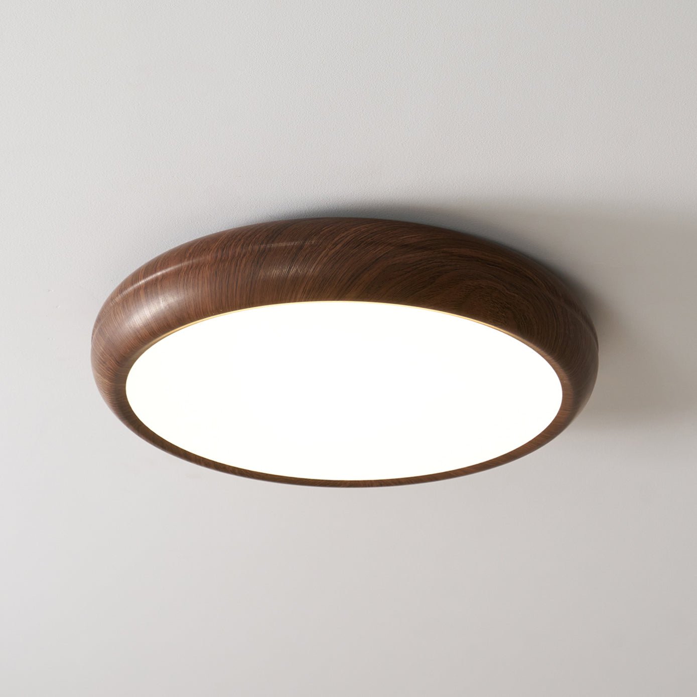 Wood Grain Ceiling Lamp | Nordic Acrylic & Metal | Multiple Sizes Available
