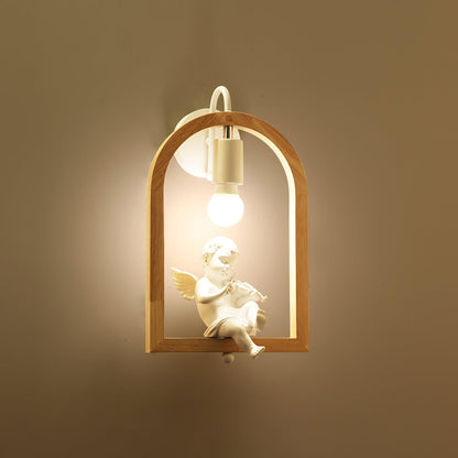 Wood Bird Wall Light | Oak Wood & Resin | Set of 2