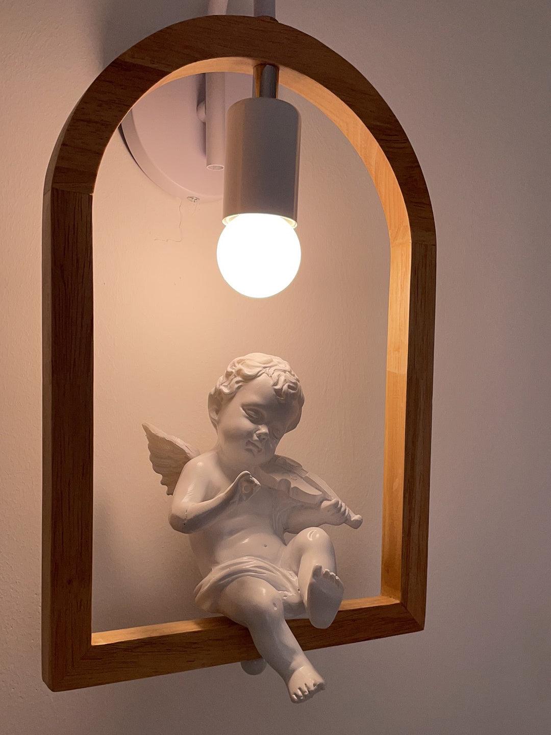 Wood Bird Wall Light | Oak Wood & Resin | Set of 2