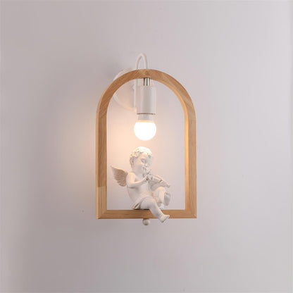 Wood Bird Wall Light | Oak Wood & Resin | Set of 2