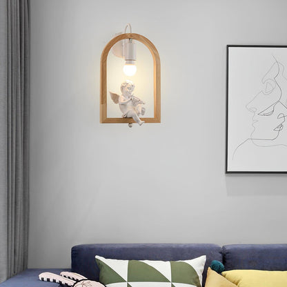 Wood Bird Wall Light | Oak Wood & Resin | Set of 2