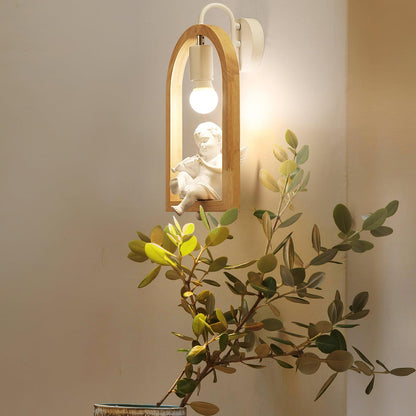 Wood Bird Wall Light | Oak Wood & Resin | Set of 2