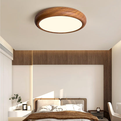 Wood Grain Ceiling Lamp | Nordic Acrylic & Metal | Multiple Sizes Available