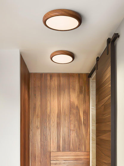 Wood Grain Ceiling Lamp | Nordic Acrylic & Metal | Multiple Sizes Available