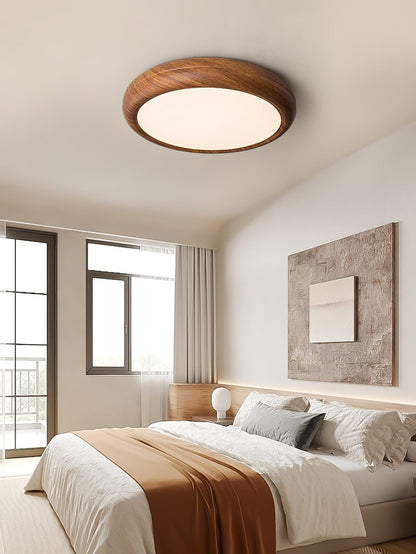 Wood Grain Ceiling Lamp | Nordic Acrylic & Metal | Multiple Sizes Available