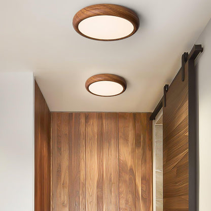 Wood Grain Ceiling Lamp | Nordic Acrylic & Metal | Multiple Sizes Available