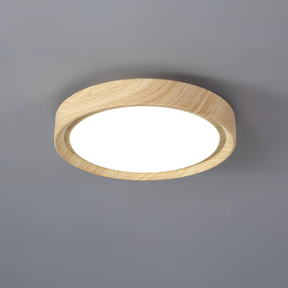Wood Grain Ceiling Lamp | Nordic Acrylic & Metal | Multiple Sizes Available