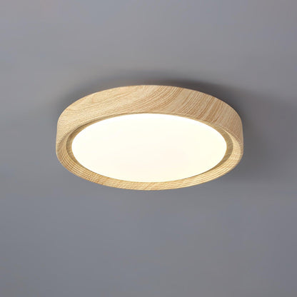 Wood Grain Ceiling Lamp | Nordic Acrylic & Metal | Multiple Sizes Available