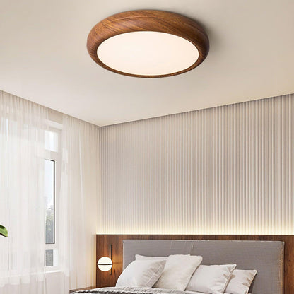 Wood Grain Ceiling Lamp | Nordic Acrylic & Metal | Multiple Sizes Available