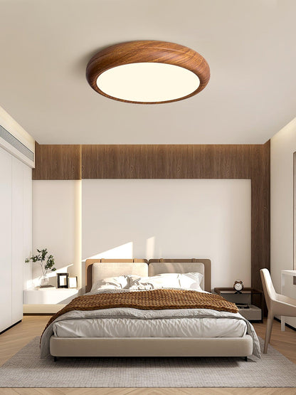 Wood Grain Ceiling Lamp | Nordic Acrylic & Metal | Multiple Sizes Available