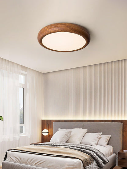 Wood Grain Ceiling Lamp | Nordic Acrylic & Metal | Multiple Sizes Available