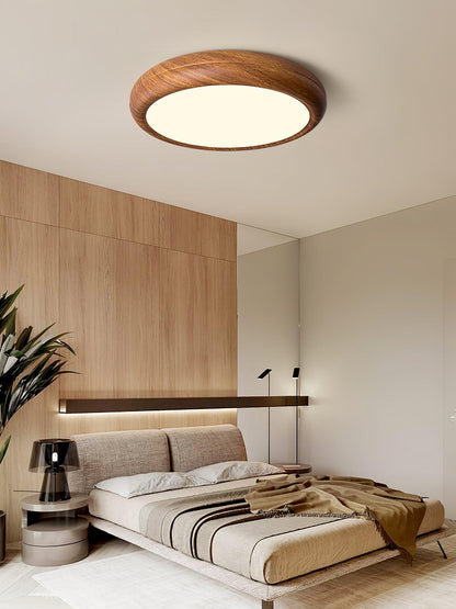 Wood Grain Ceiling Lamp | Nordic Acrylic & Metal | Multiple Sizes Available