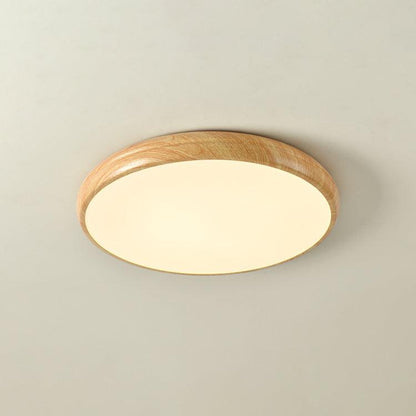 Wood Grain Ceiling Lamp | Nordic Acrylic & Metal | Multiple Sizes Available