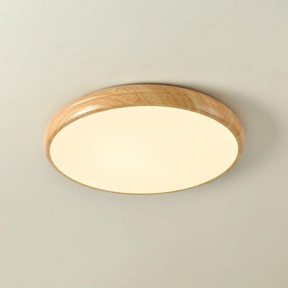 Wood Grain Ceiling Lamp | Nordic Acrylic & Metal | Multiple Sizes Available