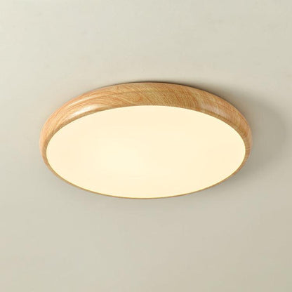 Wood Grain Ceiling Lamp | Nordic Acrylic & Metal | Multiple Sizes Available