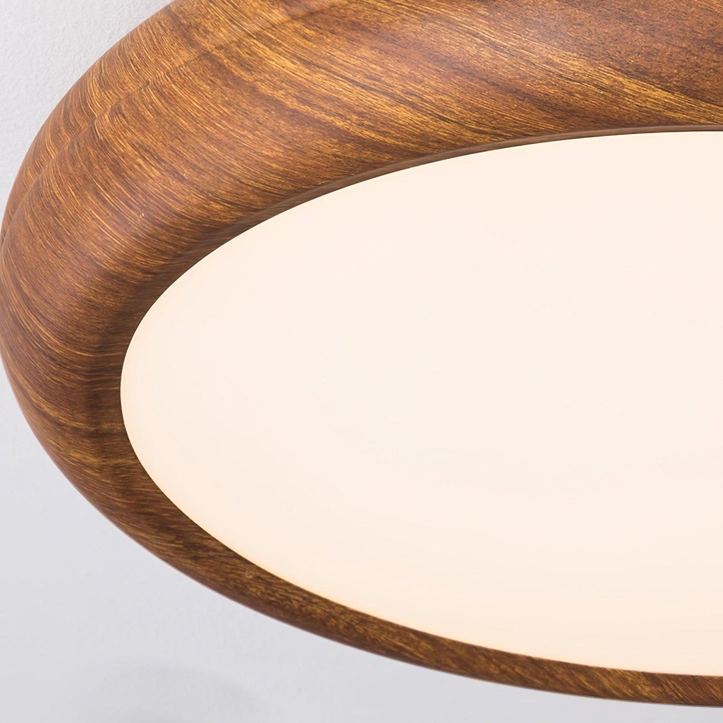 Wood Grain Ceiling Lamp | Nordic Acrylic & Metal | Multiple Sizes Available