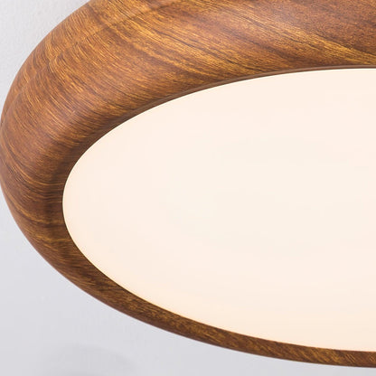 Wood Grain Ceiling Lamp | Nordic Acrylic & Metal | Multiple Sizes Available