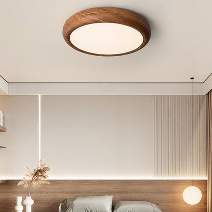 Wood Grain Ceiling Lamp | Nordic Acrylic & Metal | Multiple Sizes Available