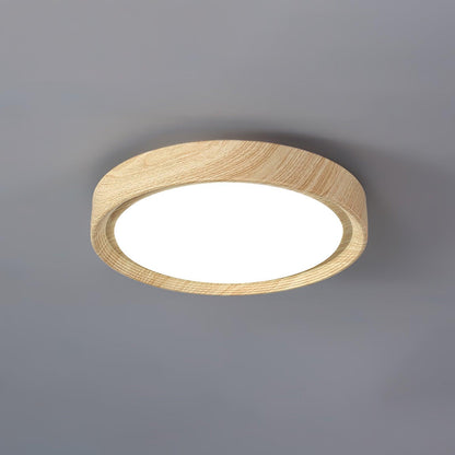Wood Grain Ceiling Lamp | Nordic Acrylic & Metal | Multiple Sizes Available