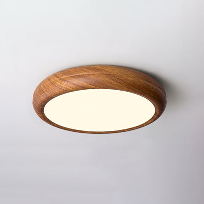 Wood Grain Ceiling Lamp | Nordic Acrylic & Metal | Multiple Sizes Available