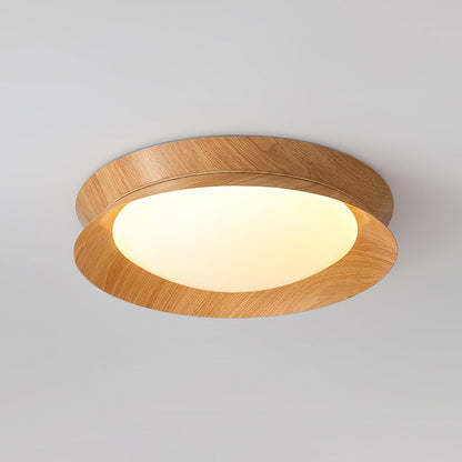 Double Half Round Ceiling Light | Metal & Acrylic | White