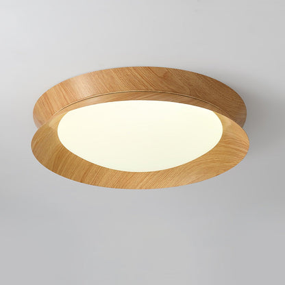 Double Half Round Ceiling Light | Metal & Acrylic | White