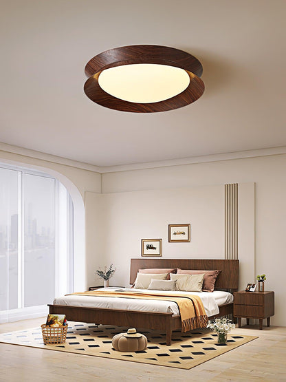 Double Half Round Ceiling Light | Metal & Acrylic | White