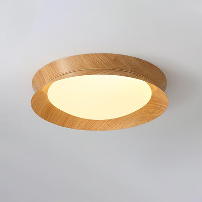 Double Half Round Ceiling Light | Metal & Acrylic | White