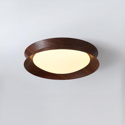 Double Half Round Ceiling Light | Metal & Acrylic | White