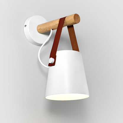 Wooden Conical Wall Light Set | Scandinavian Design | Set of 2