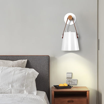 Wooden Conical Wall Light Set | Scandinavian Design | Set of 2