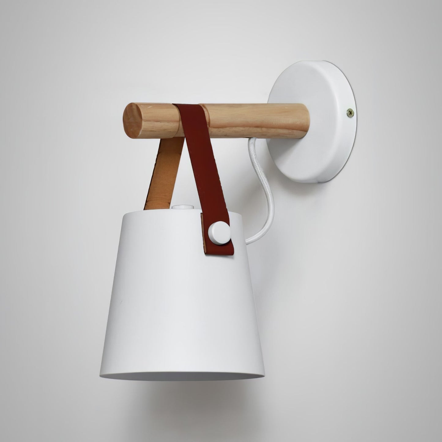 Wooden Conical Wall Light Set | Scandinavian Design | Set of 2