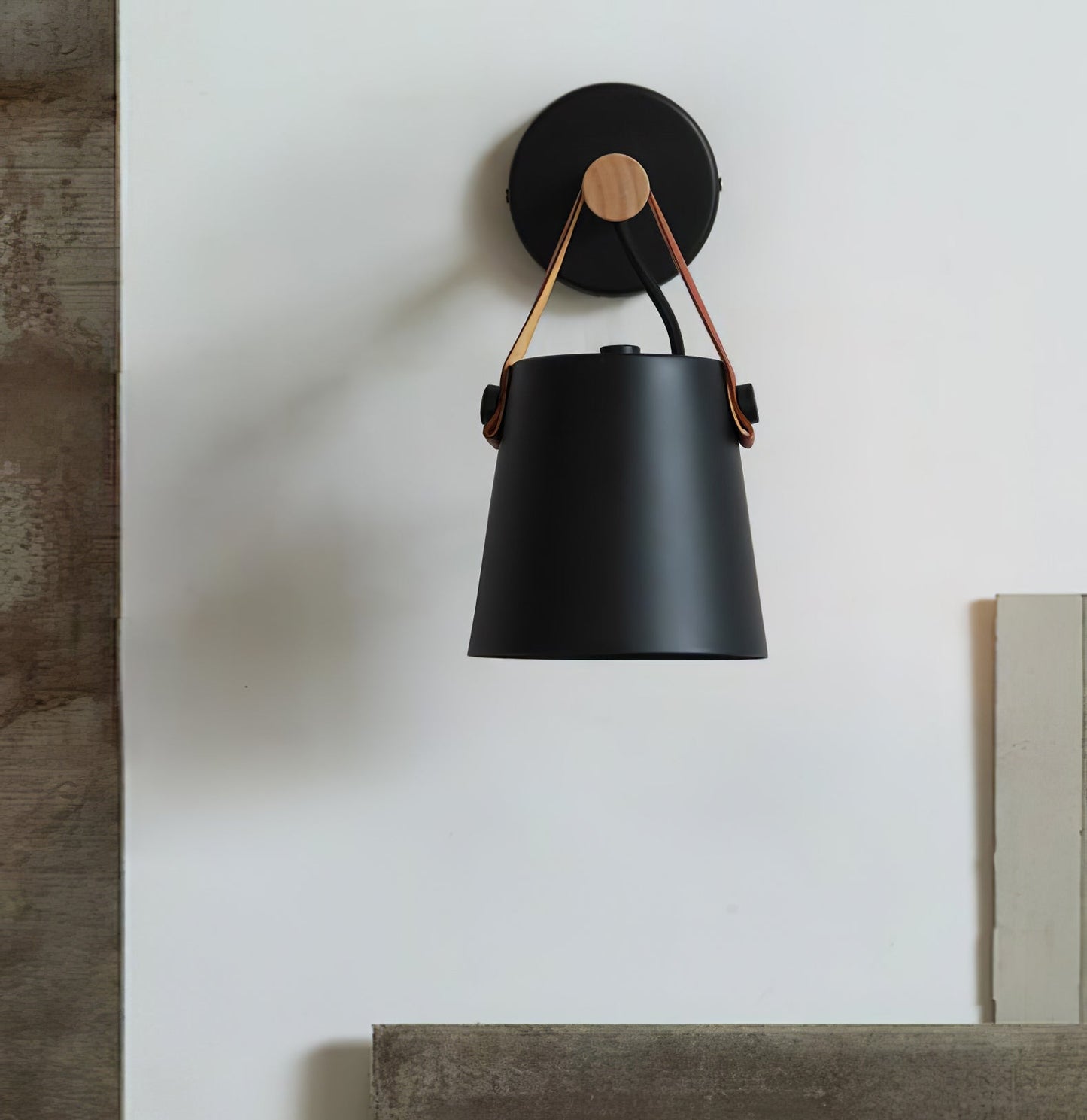 Wooden Conical Wall Light Set | Scandinavian Design | Set of 2