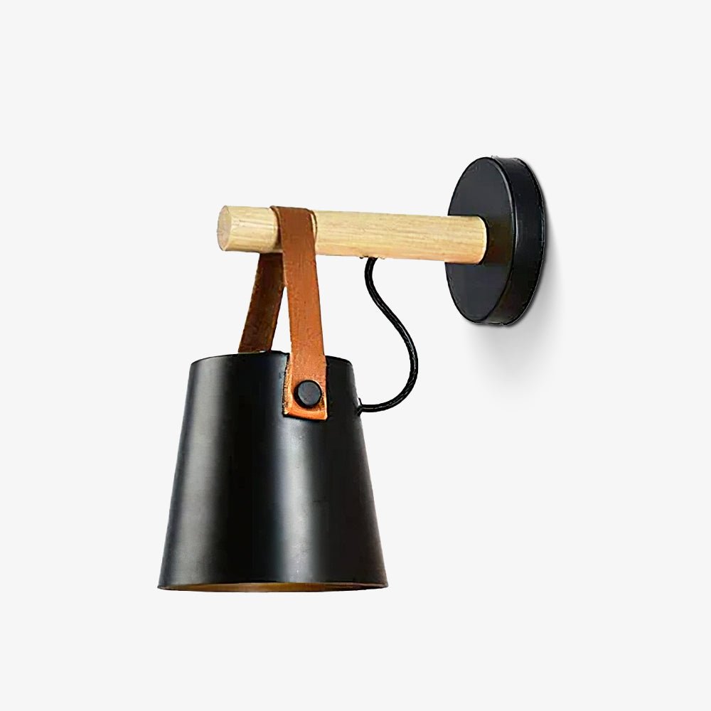 Wooden Conical Wall Light Set | Scandinavian Design | Set of 2