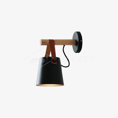 Wooden Conical Wall Light Set | Scandinavian Design | Set of 2