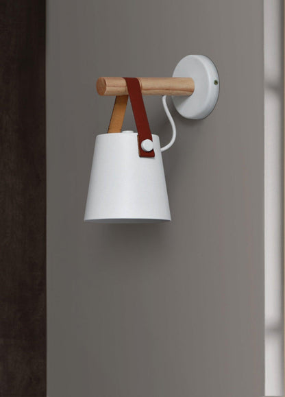 Wooden Conical Wall Light Set | Scandinavian Design | Set of 2