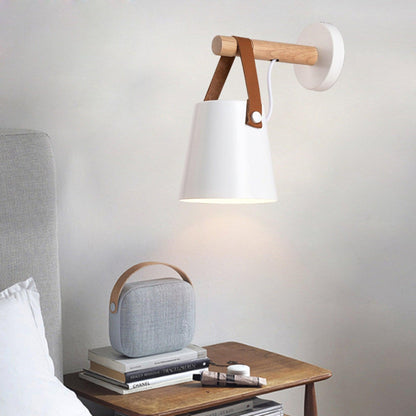 Wooden Conical Wall Light Set | Scandinavian Design | Set of 2