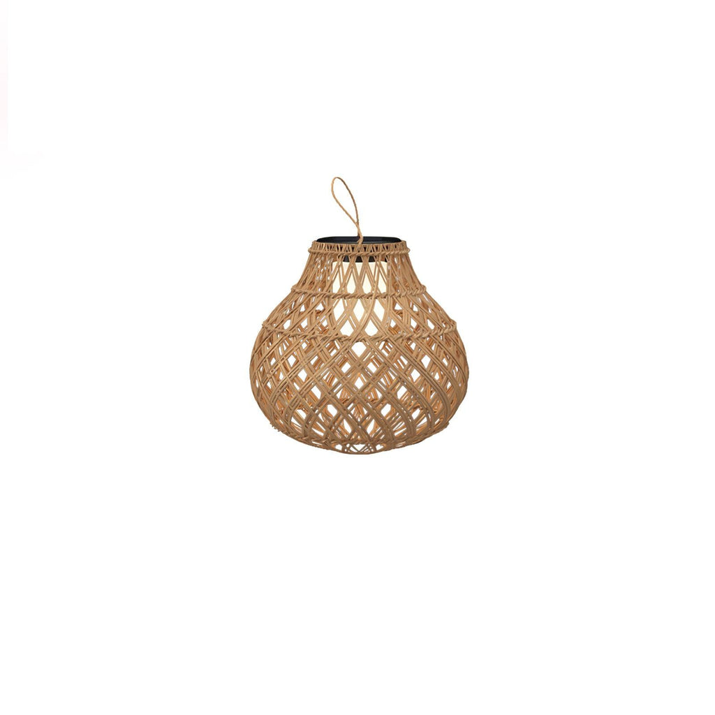 Woven Sphere Solar Lantern | Eco-Friendly Plastic | 34cm Diameter