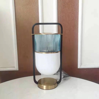 Xi Table Lamp | Metal & Glass | Golden & Black Finish