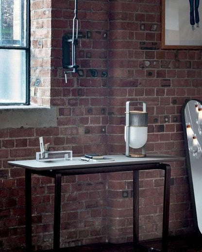 Xi Table Lamp | Metal & Glass | Golden & Black Finish