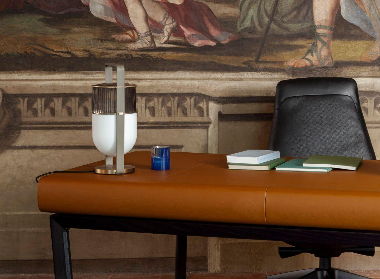 Xi Table Lamp | Metal & Glass | Golden & Black Finish