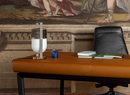 Xi Table Lamp | Metal & Glass | Golden & Black Finish
