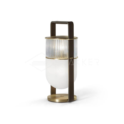 Xi Table Lamp | Metal & Glass | Golden & Black Finish