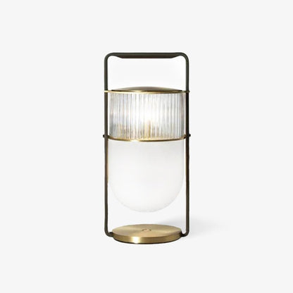 Xi Table Lamp | Metal & Glass | Golden & Black Finish