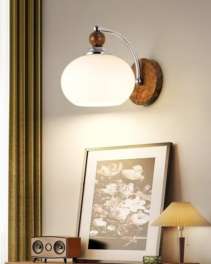 Yisi Po Wall Lamp | Black Walnut & Iron | Set of 2