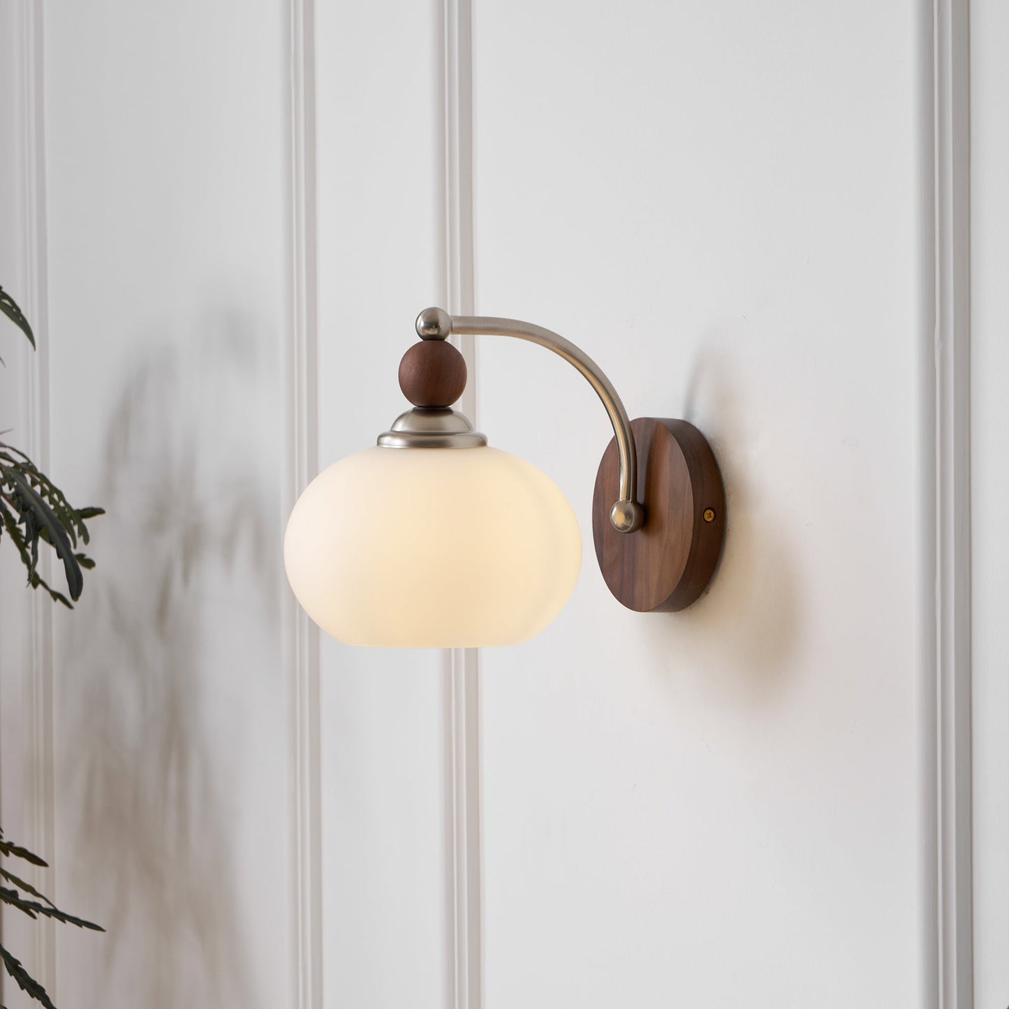 Yisi Po Wall Lamp | Black Walnut & Iron | Set of 2