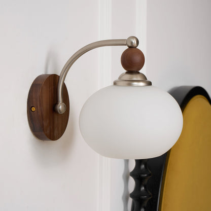 Yisi Po Wall Lamp | Black Walnut & Iron | Set of 2